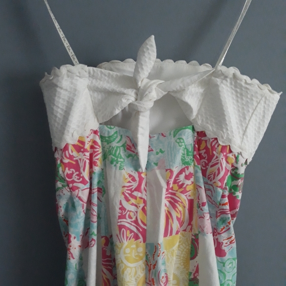 Lilly Pulitzer Franco Strapless Patchwork Dress size 0 - Picture 5 of 7